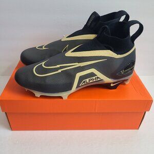 Nike Alpha Menace Elite 3 Football Cleats DM1792-001 Size 13 Black Team Gold
